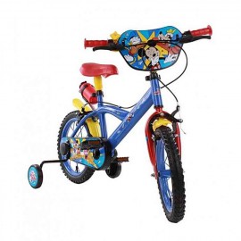 MICKEY MOUSE | Bicicletta Mickey Mouse 14" blu con ruote di supporto