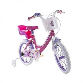 MINNIE | Bicicletta Minnie 14" rosa con rotelle