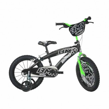 DINO BIKES | Bicicletta per bambini 16" BMX nero-verde
